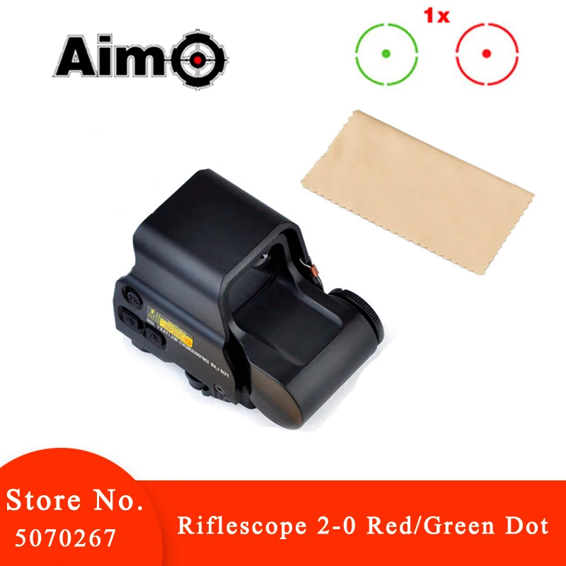

AIM-O Tactical 2-0 Green/Red Dot & QD Mount Scope Riflescope Softair Pistol Colimador Airsoft Telescope AO3056 Hunting Optics