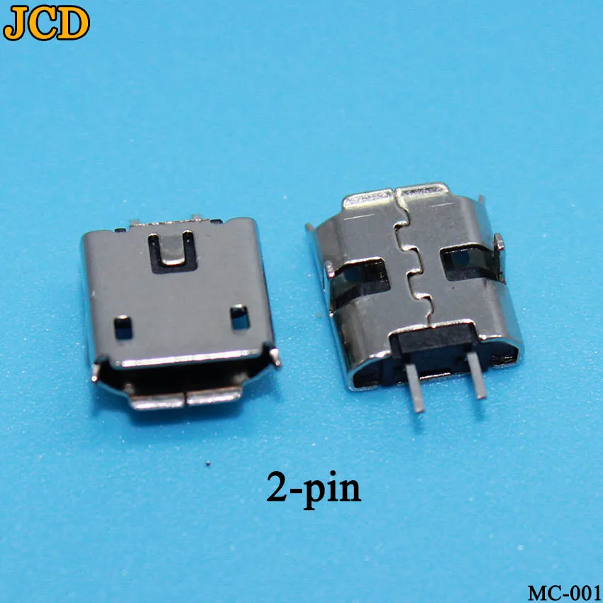 JCD 10 шт потребительских упаковок для микро USB 2pin типа B гнездовой разъем для мобильного телефона Micro USB разъем 2 контактный разъем зарядки - Цвет: 2pin-001