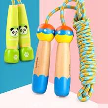 Стиль мультяшный деревянный детский Скакалка игрушка спортивный интеллект Раннее детство образовательная детская Начальная школа Скакалка R
