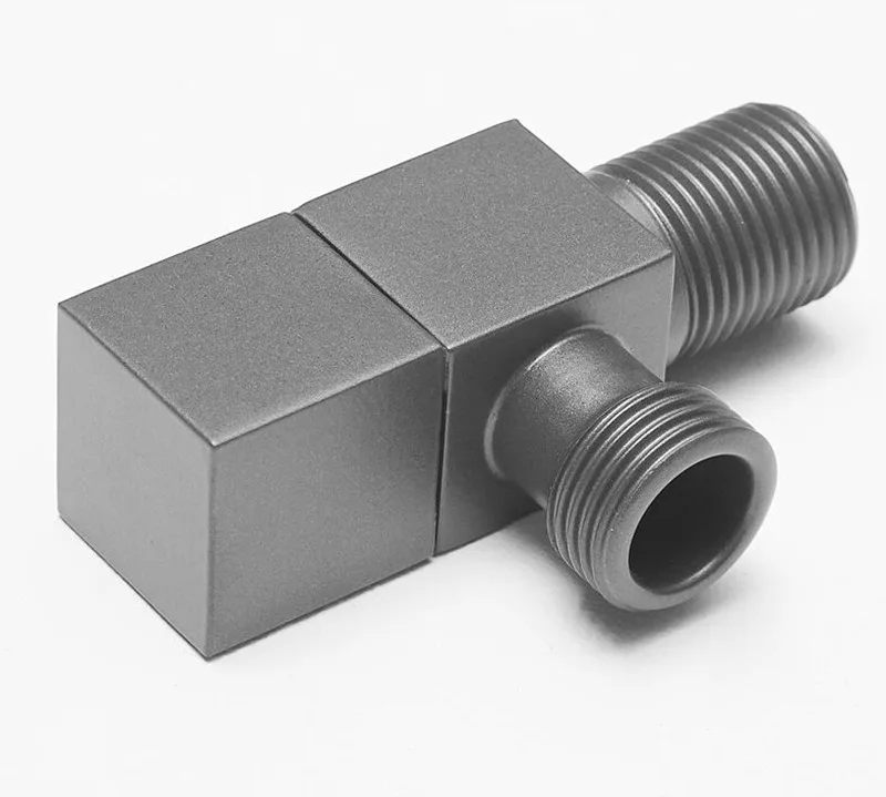 Description Picture 4 of itembrass gunmetal gray hot and cold triangle valve water stop valve basin toilet valve water heater triangle valve single valve