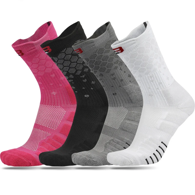 Basketball Socks Cycling Running Women Thicken Outdoor Mens Cotton New 3-Pairs High-Quality