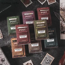 Lychee Life Stamps serie flotante, pegatina decorativa para diario, planificador de álbum de recortes, papelería decorativa japonesa, pegatina