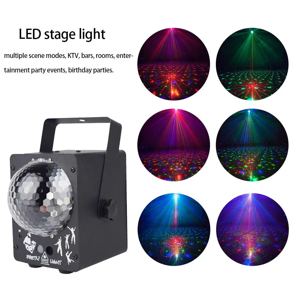 8 Вт 60 моделей диско лазерное освещение rgb проектор DJ вечерние эффект освещения для дома KTV диско бар Weding вечерние украшения