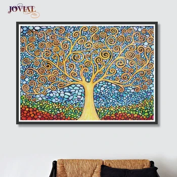 

5D Diamond Painting Abstract New Tree Full Living Room Bedroom Modern Decorative Diy Cross Stitch Decoration Maison