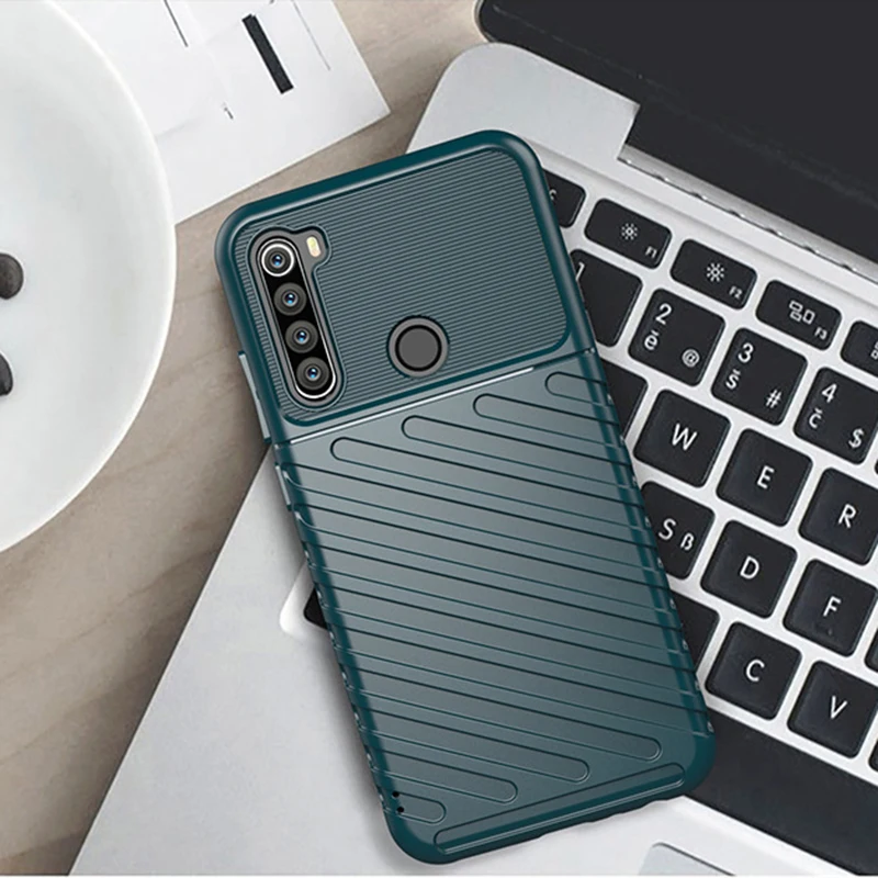 MAKAVO For Xiaomi Redmi Note 8T Case Soft Silicon Rubber Shockproof Back Cover Case For Xiaomi 4