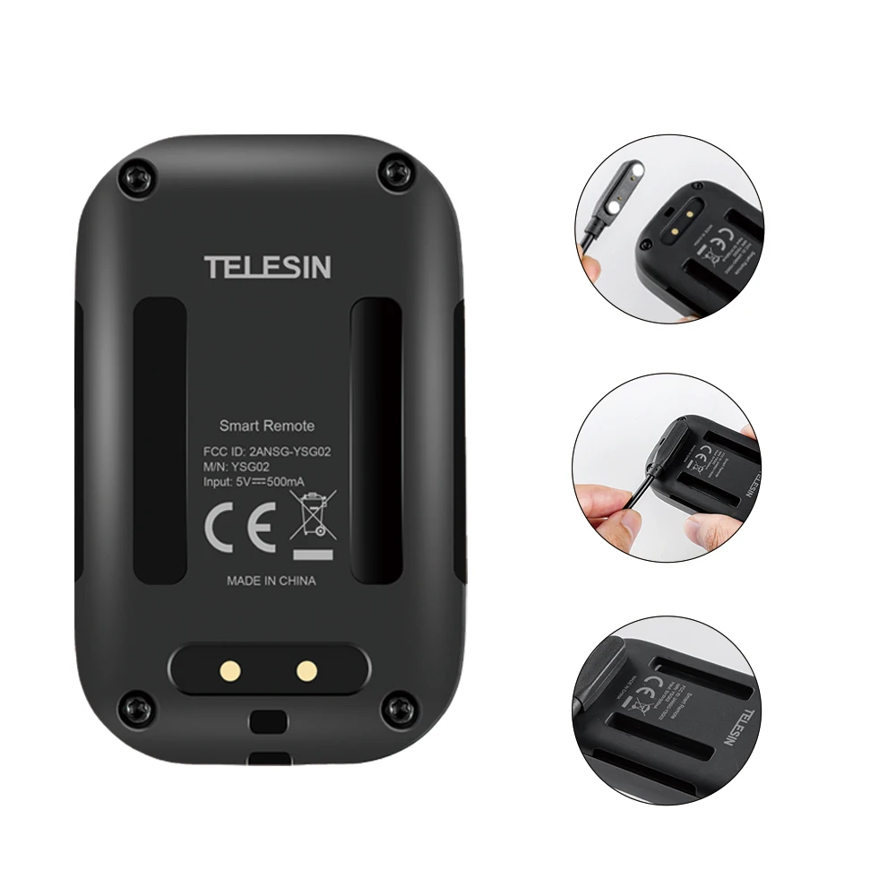 Умный пульт дистанционного управления TELESIN Wi Fi с ЖК экраном для GoPro Hero 8 7 6 5 Black 4 4/5