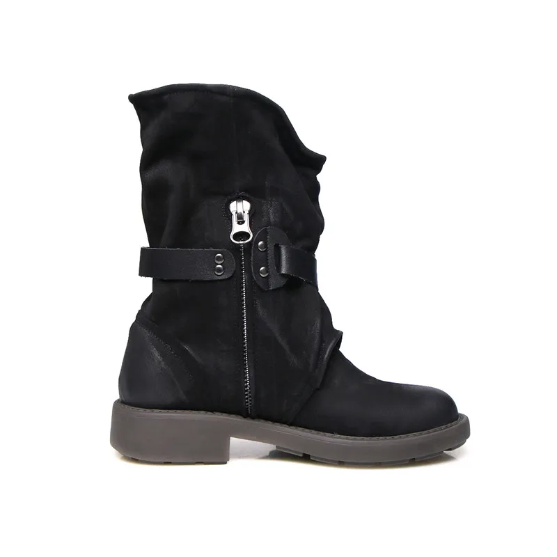 MORAZORA New brand patent leather ankle boots low heel square toe black brown ladies shoes top quality winter women boots