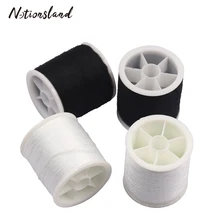 4Pcs/set Durable Polyester Thread White&Black Strong Machine Embroidery Stitching Thread for DIY Clothing Sewing Tools