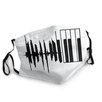 

Piano Keyboard Music Men Women Reusable Mouth Face Mask Anti Bacterial Dustproof Mask Protection Cover Respirator Mouth Muffle