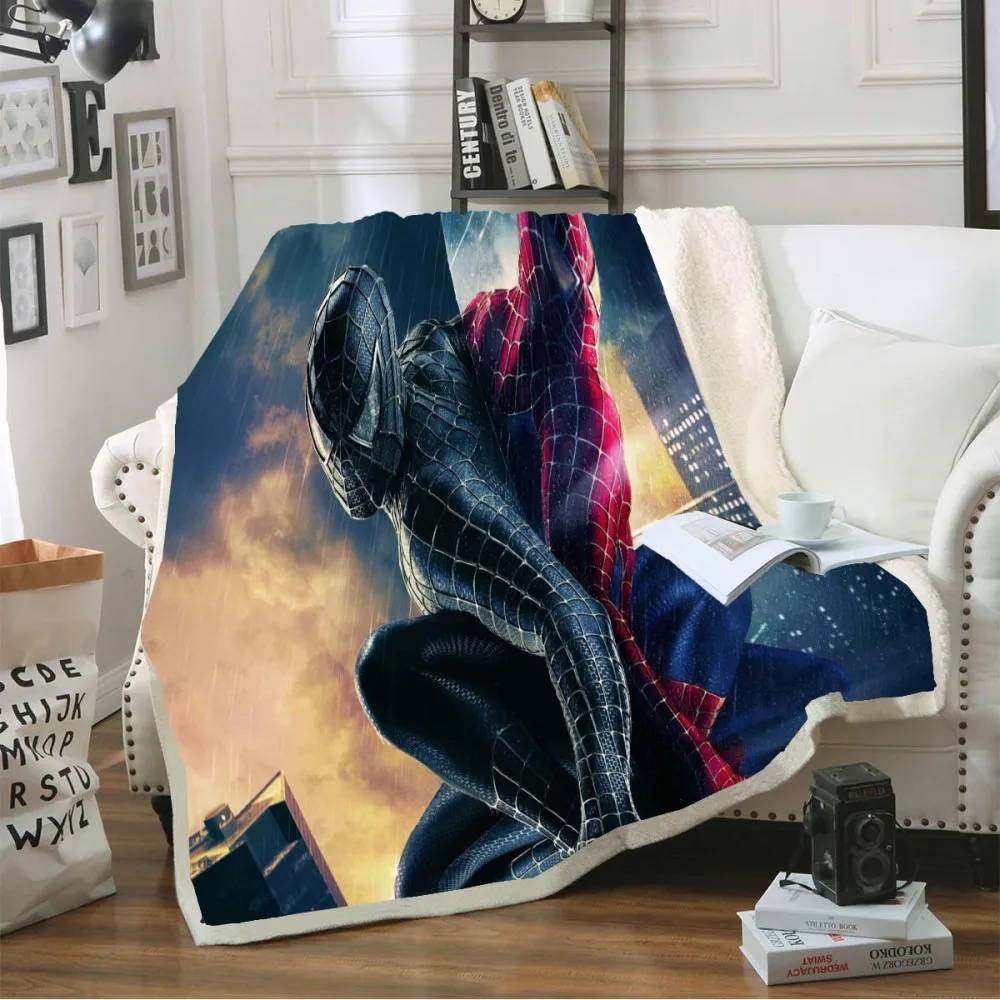 Коралловое детское домашнее одеяло с 3d принтом в виде супергероя, Флисовое одеяло на кровать, диван, персонажи фильмов, Гарри Куинн, теплое одеяло, 150x200 см