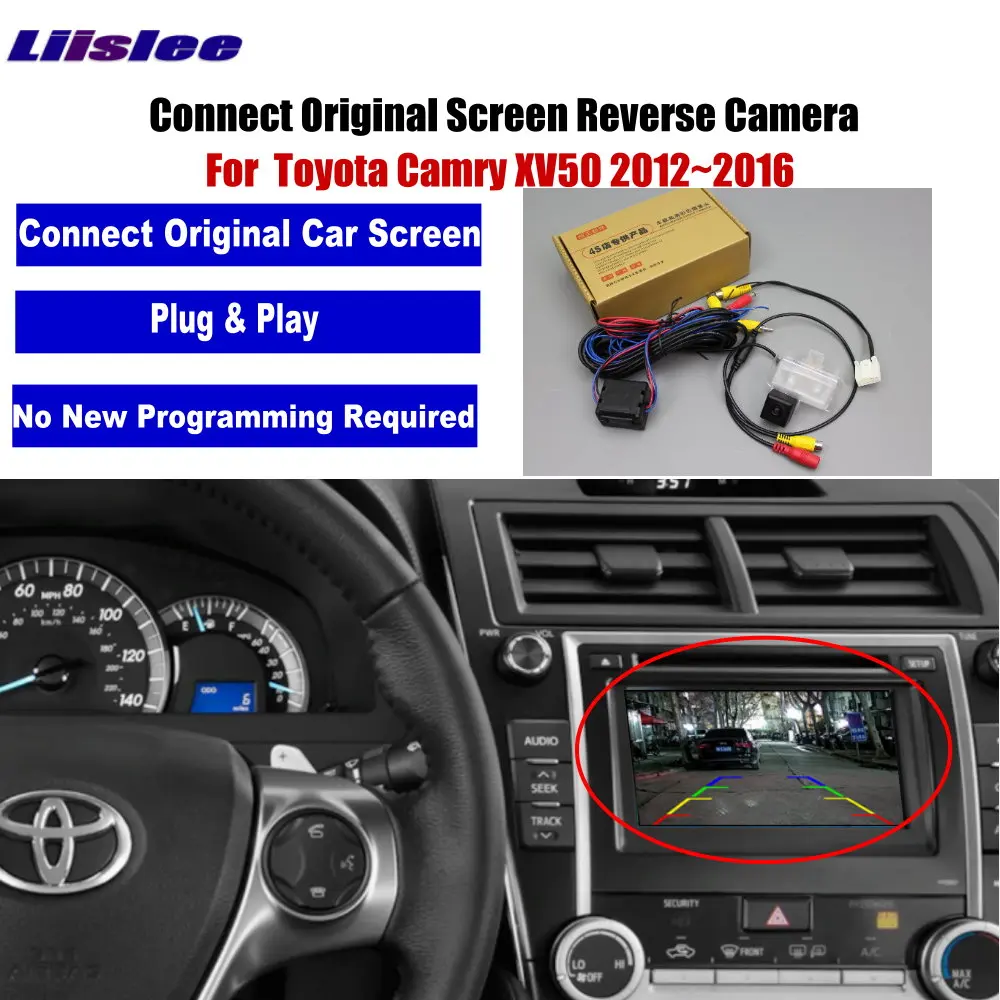 

Car Rear View Camera / Back Up Reverse Camera For Toyota Camry XV50 2012~2016 / HD RCA & Original Screen Compatible