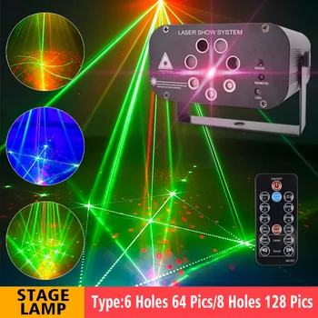 

Light Show Projector Music Sound Activated Remote Control Party DJ With Handle Gift Lighting System Iron Disco Easy Install Bar