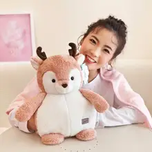 Стиль синий и белый Nicole мультфильм Воздухопроницаемый чехол плюшевые игрушки рука грелка подушка три в одном случайные путешествия Настраиваемые