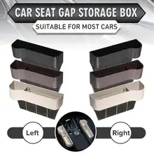 Пара универсальных левых/правых автомобильных сидений щелевые зазоры ящик для хранения ABS пластик авто для карманов органайзеры держатель для напитков