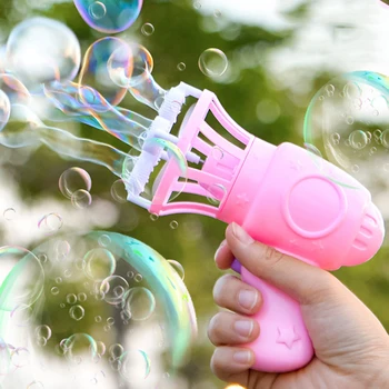

Spot Magic Smoke Bubble Machine for Kids Multifunction Mini Fan Electric Bubble Machine Beach Outdoor Toy Hogard