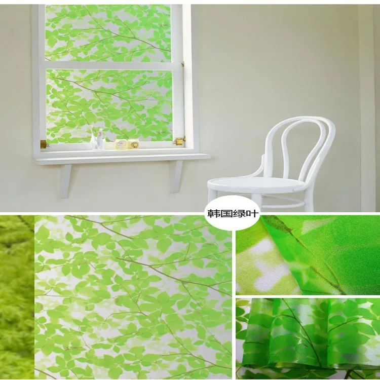 New Style PVC Self-Adhesive Waterproof Glass Film Window Sun-resistant Window Stickers Bathroom Glass Stickers Wholesale