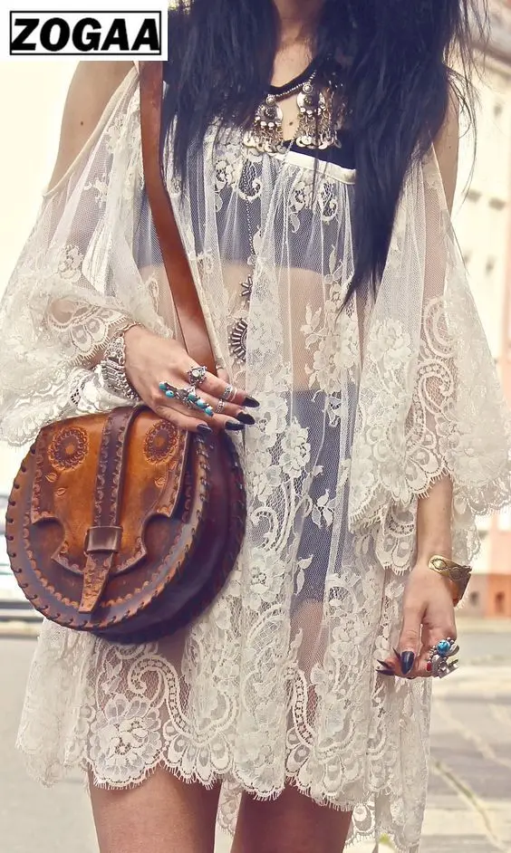 ZOGAA Saida De Praia пляжное закрытое парео Плайя комбинезон платье Vestido Livre Купальник одежда купальник кружевная Женская пляжная одежда