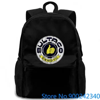 

Vintage Motocross Bultaco Logo motocycle AMA dirtbike classic NEW Brand Male Slim Fit women men backpack laptop travel