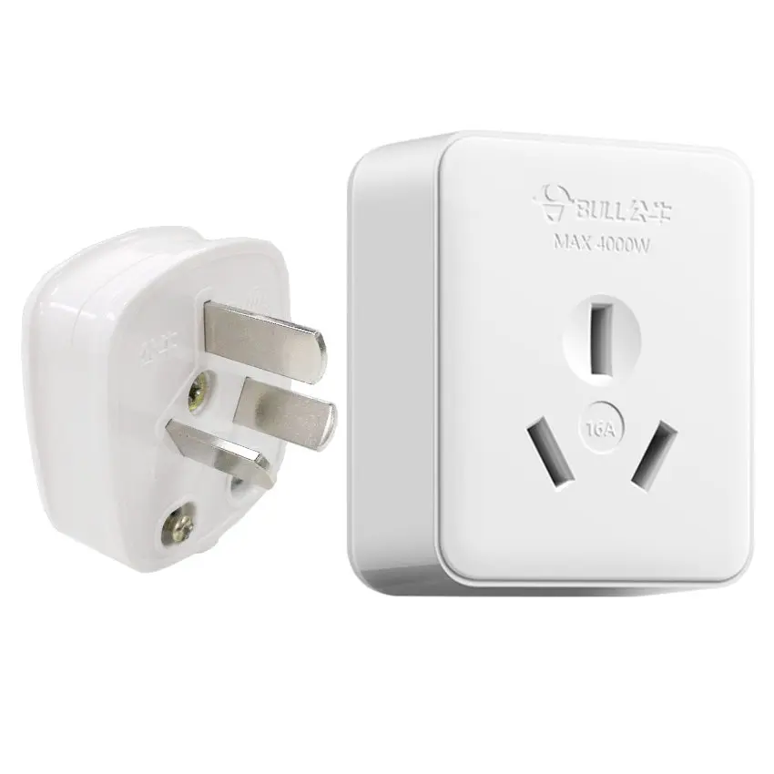 16AChina3FlatPinPlugSocketForHeavyLoadingAirConWaterHeater