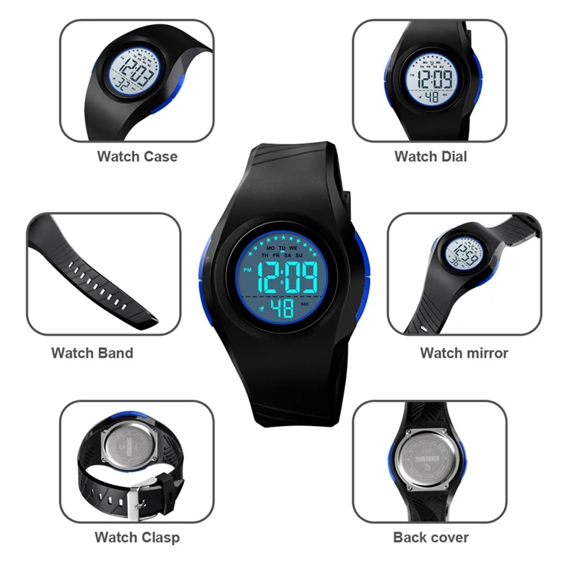 SKMEI Watch Kids Children Digital Sport Wristwatch LED Back Light Waterproof Watches Student Clock Boys montre enfant New 1556 SKMEI Watch Kids Children Digital Sport Wristwatch LED Back Light Waterproof Watches Student Clock Boys montre enfant New 1556