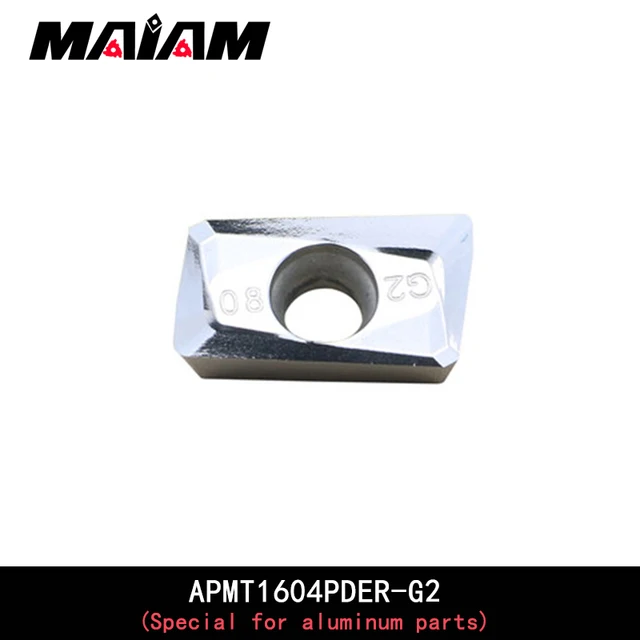 APMT1135 APMT1604 carbide blade APMT1135PDER APMT1604PDER blade for turning aluminum parts, used for BAP300R grinding clip APMT1604PDER-G2