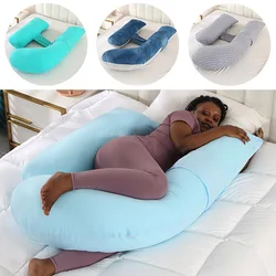 Oreiller de grossesse multifonctionnel en forme de H, oreiller latéral de maternité pour femmes enceintes 