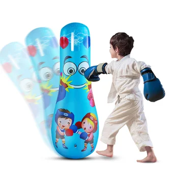 

Children Tumbler Punching Bag Home Gym Fitness Inflatable Kids Sandbag Toy