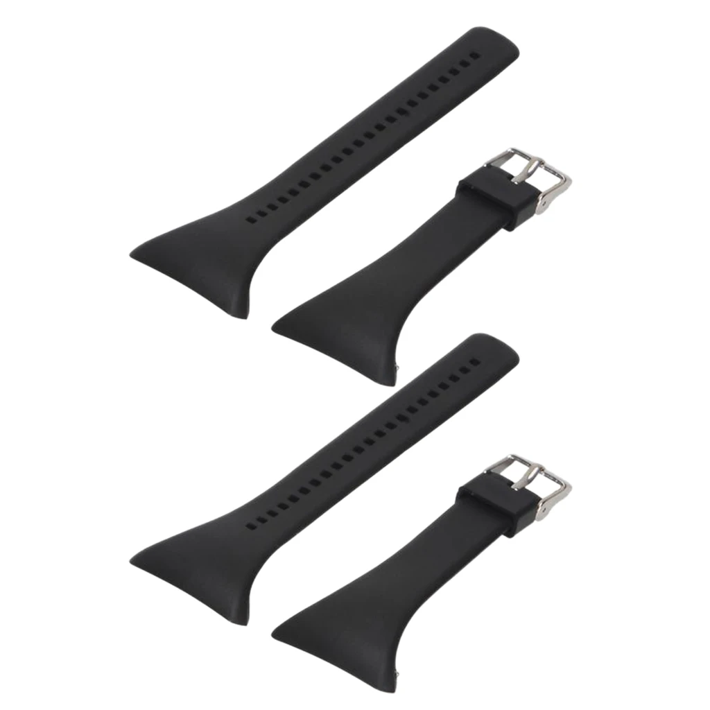 2pcs Adjustable Silicon Wristband Watch Band Strap for Polar FT4 FT7 FT