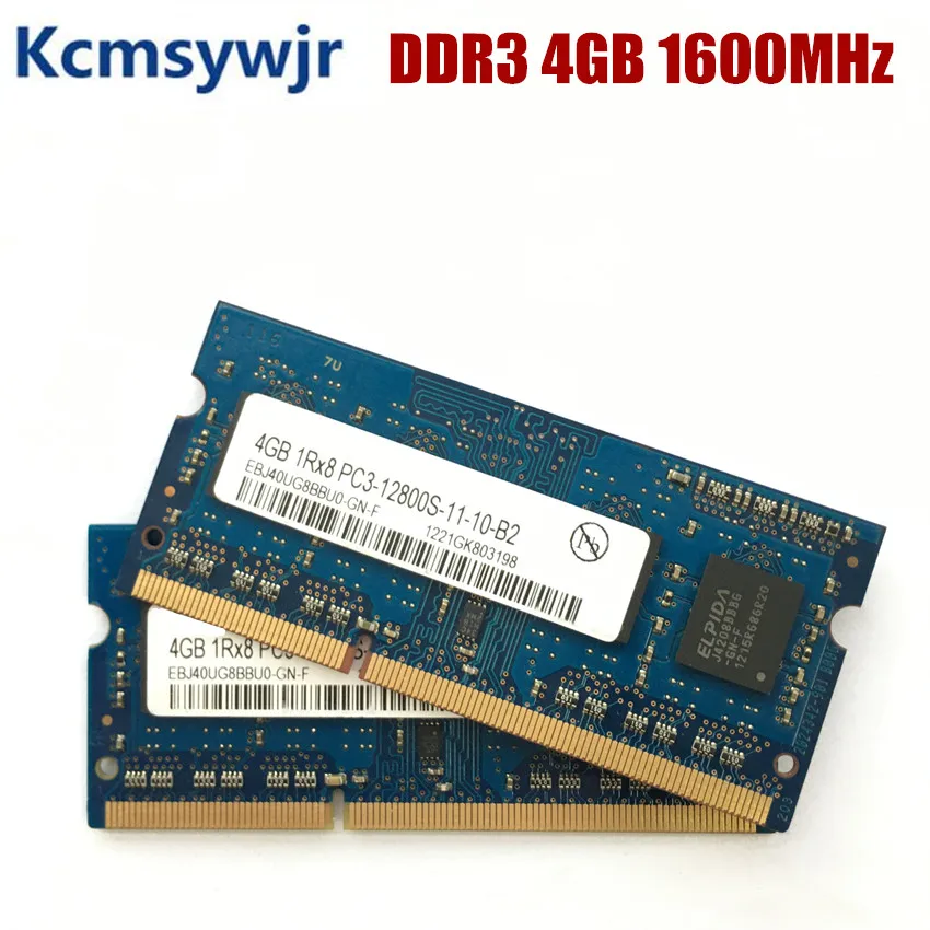 chipset 4GB PC3 PC3L 12800S DDR3 1600Mhz 4gb Laptop Memory Module SODIMM