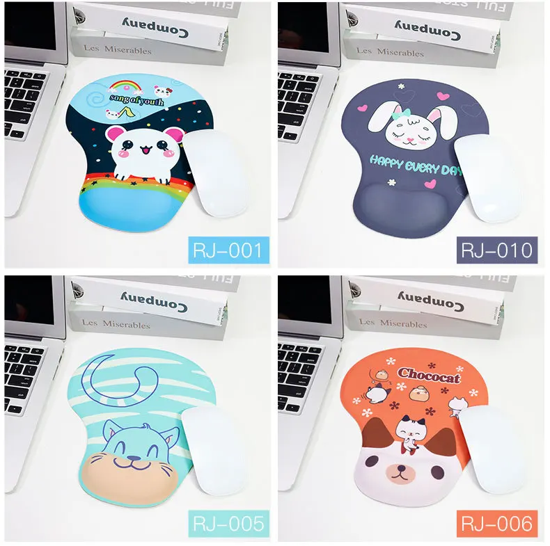 

New Silicone Mouse Pad Small Girl Cartoon Rabbit Monkey Creative Computer Desk Mat Gaming Desk Kawaii Wrister Mouse Pad