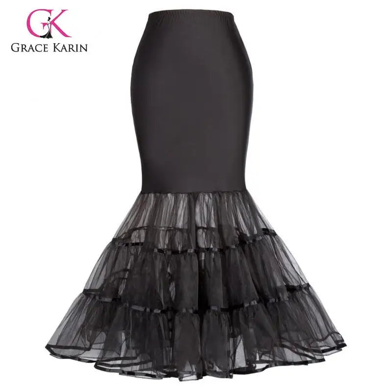 Grace Karin Женская винтажная Нижняя юбка кринолин скольжения Свадебный подъюбник