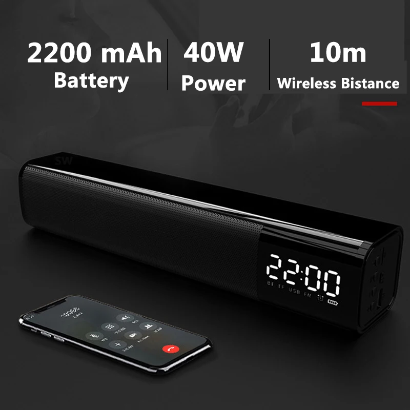 TWS40W беспроводной динамик soundba rcar радио ванная комната wifi Bluetooth Саундбар сабвуфер