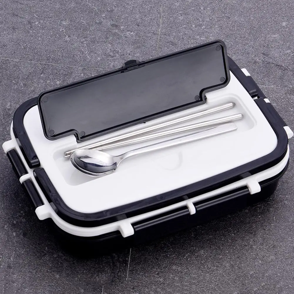 Bento Box 4 сетки большой Ланч-бокс из нержавеющей стали Ланч-бокс Герметичный для детей школьный контейнер для еды Портативный Ланч-бокс для работников