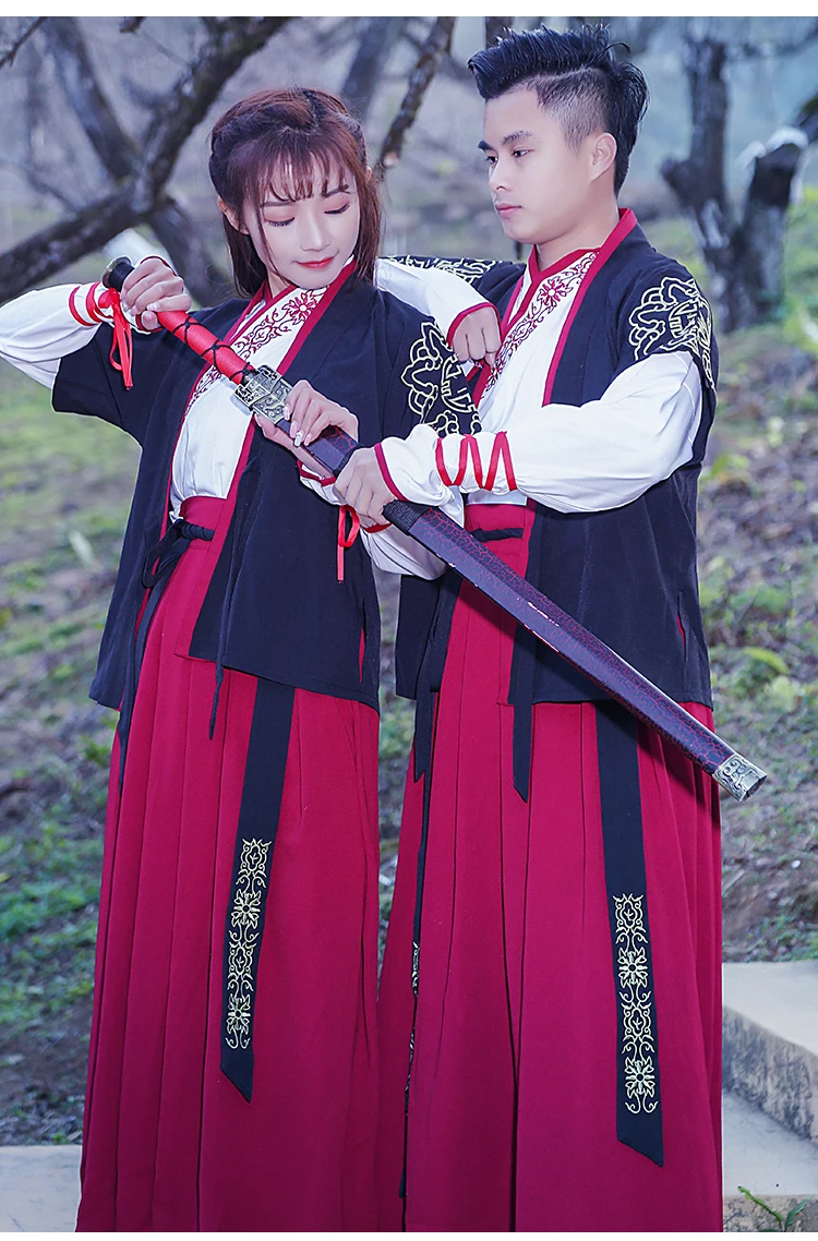 Традиционный китайский Hanfu взрослый китайский костюм Сценические костюмы мужской костюм династии Тан Классическая танцевальная одежда шоу платье DN4130