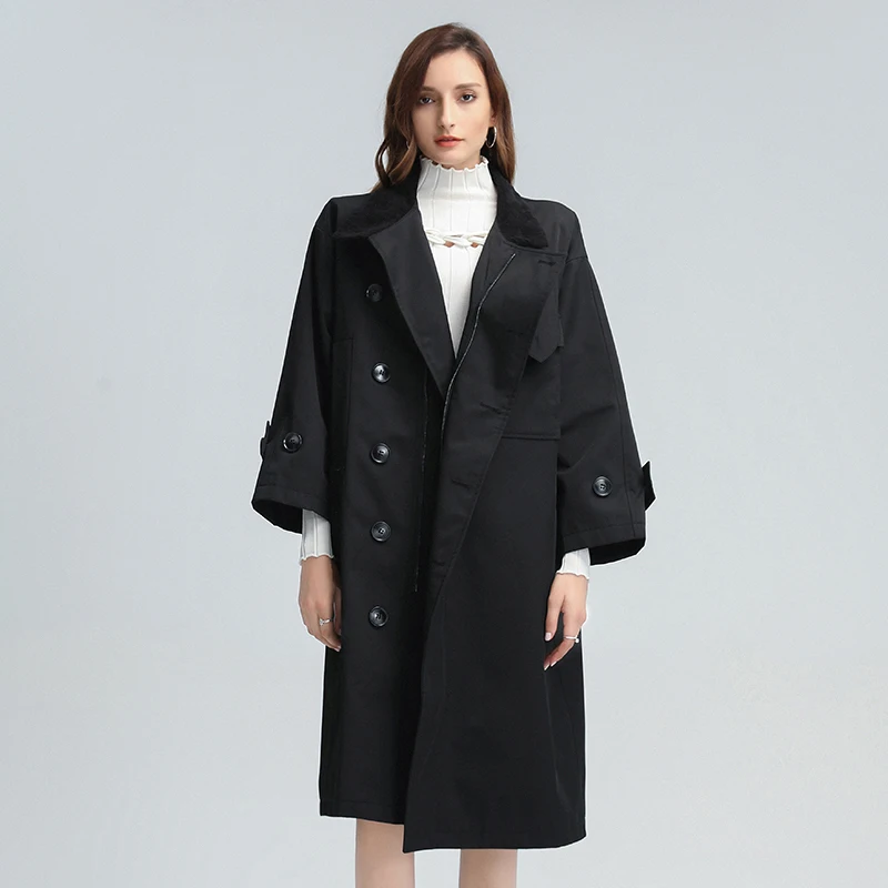 TWOTWINSTYLE Loose Casual Elegant Windbreaker For