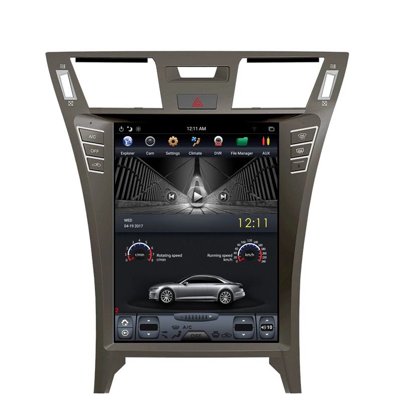 Best NAVITOPIA 12.1inch Vertical Screen Tesla Android 7.1 Car GPS Navigation for Lexus LS460 Car DVD Multimedia Player 1