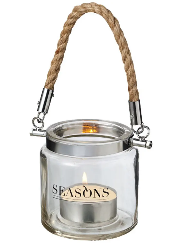 

Nectar Lantern-Shaped Glass Candle Holder, Gift Box, Custom, Decorative, Sleek, 13 Cm
