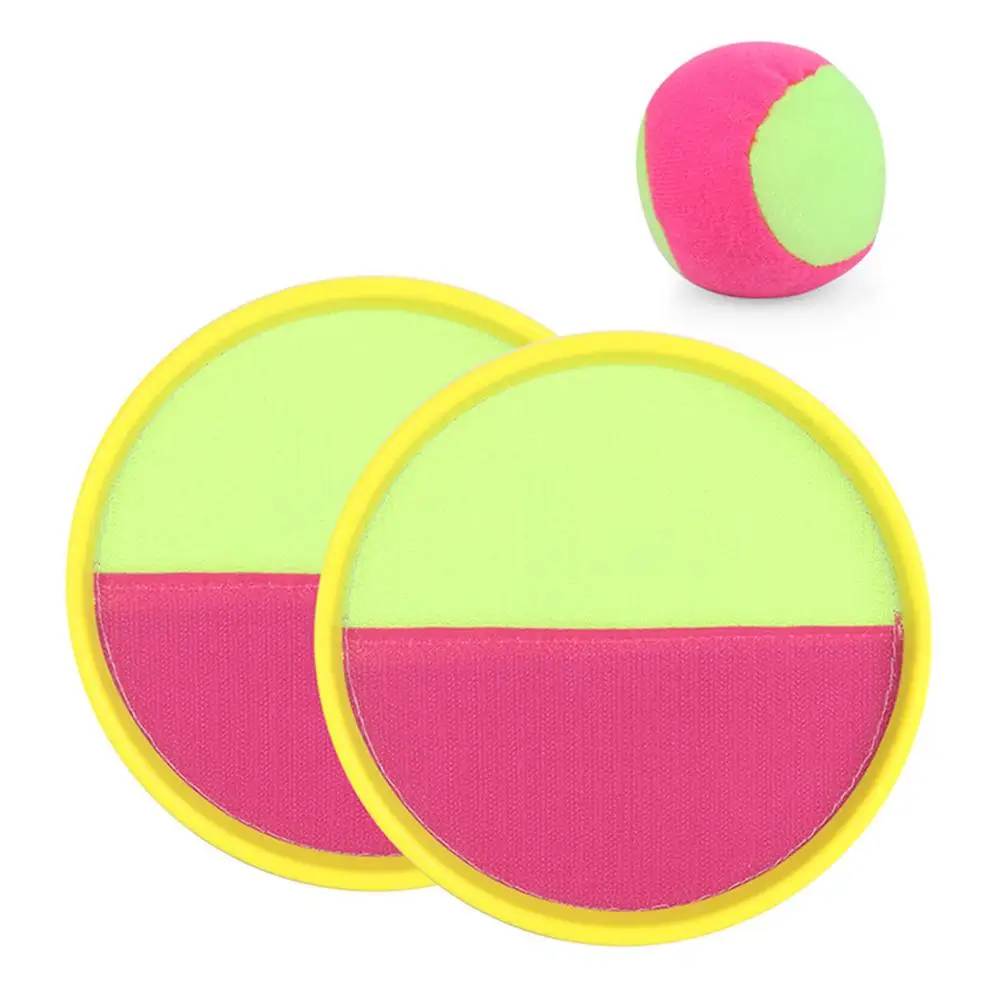 

2Pcs Kids Catcher Paddle Sticky Ball Catch Toss Game Outdoor Sports Toy Set Birthday Christmas Gift