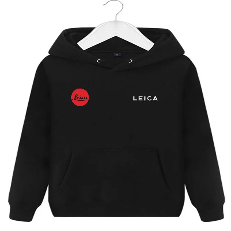 Новая мода мужские толстовки костюмы бренд Leica толстовки осень зима флис пуловер с капюшоном