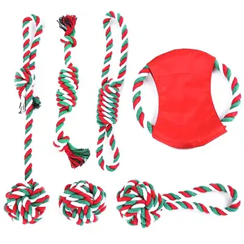 

6PCS Dog Rope Toy Creative Bite Resistant Dog Chew Toy Pet teeth Cleaning Toy Dog Trainning Toy Dog Chewing Toy