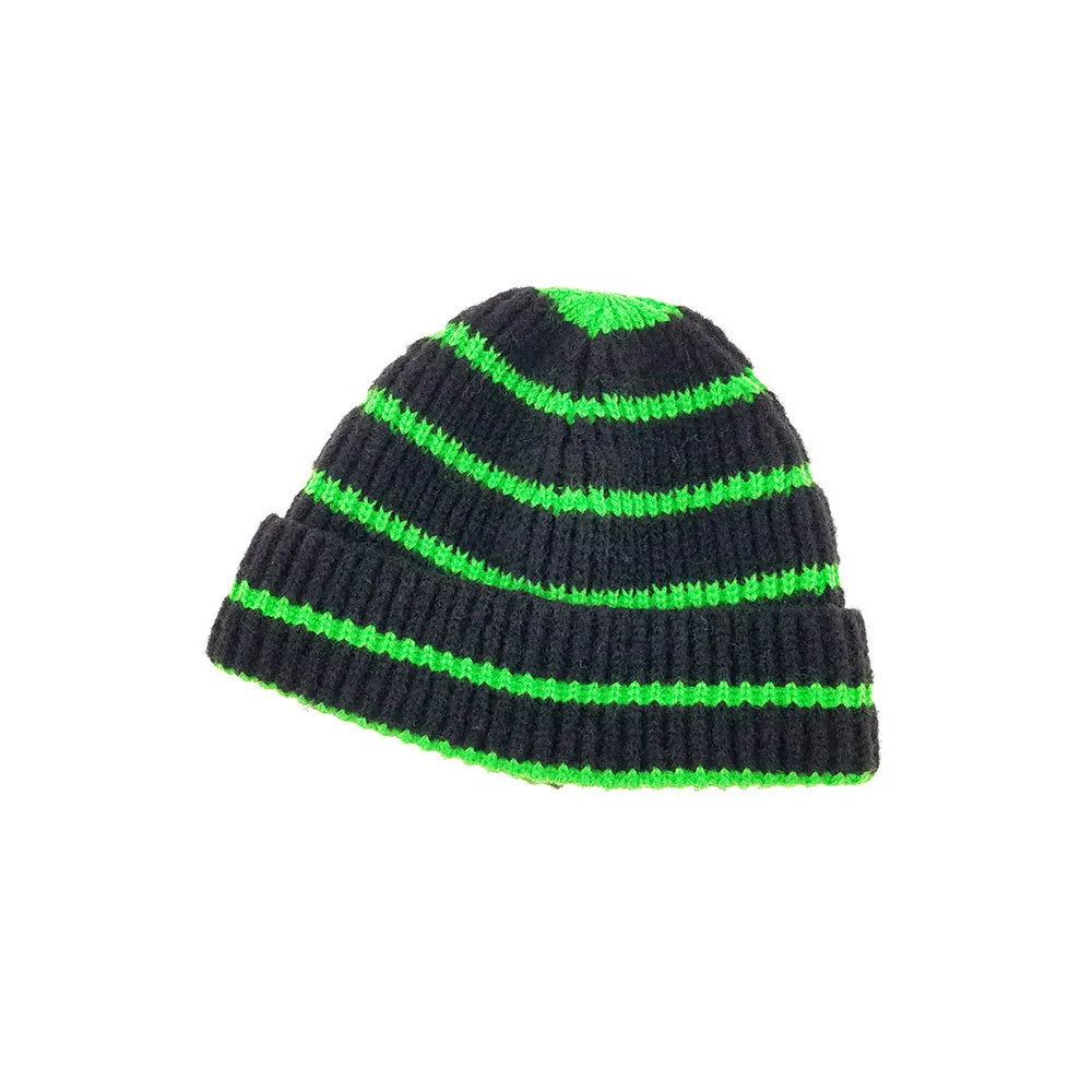 Детские вязаные шапочки Skullies, зимние шерстяные шапки для мальчиков и девочек, теплые шапки в полоску