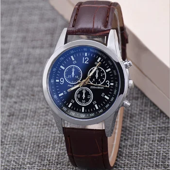

Montre Homme Ore Glass Men's Fashion Watch Business Quartz Watch Timer Wristwatch Genuine Leather Belt Casual Men's Watches