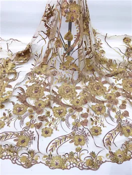 

New Design Nigerian Lace Fabric African Lace Fabrics High Quality tulle net French Net Lace Fabric For Wedding dress