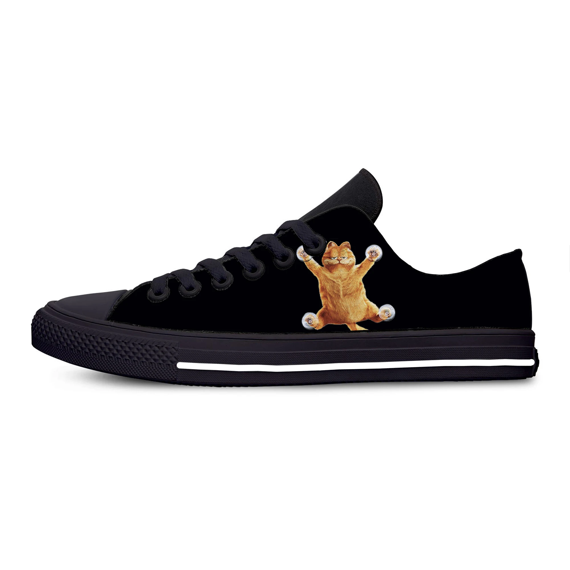 

2019 Casual Shoes New Man/Women Shoes Cartoon Garfield Print Lightweight Fashion board shoes Breathable Comfortable Canvas Shoes
