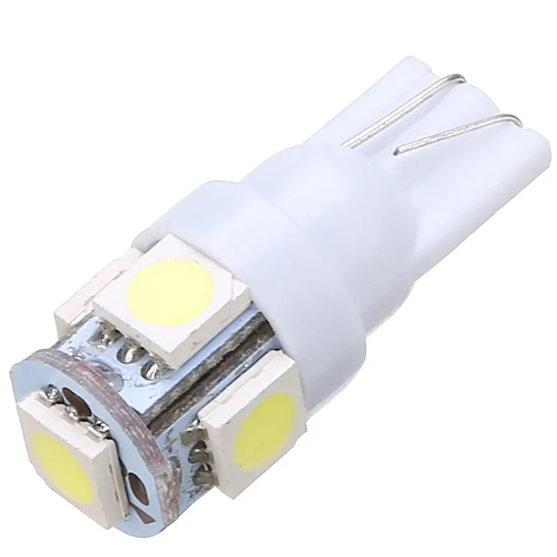 10 шт./лот 24V 5SMD светодиодный 5050 T10 194 147 W5W Ширина Чтение номерного знака светильник резервного копирования лампа супер яркий белый