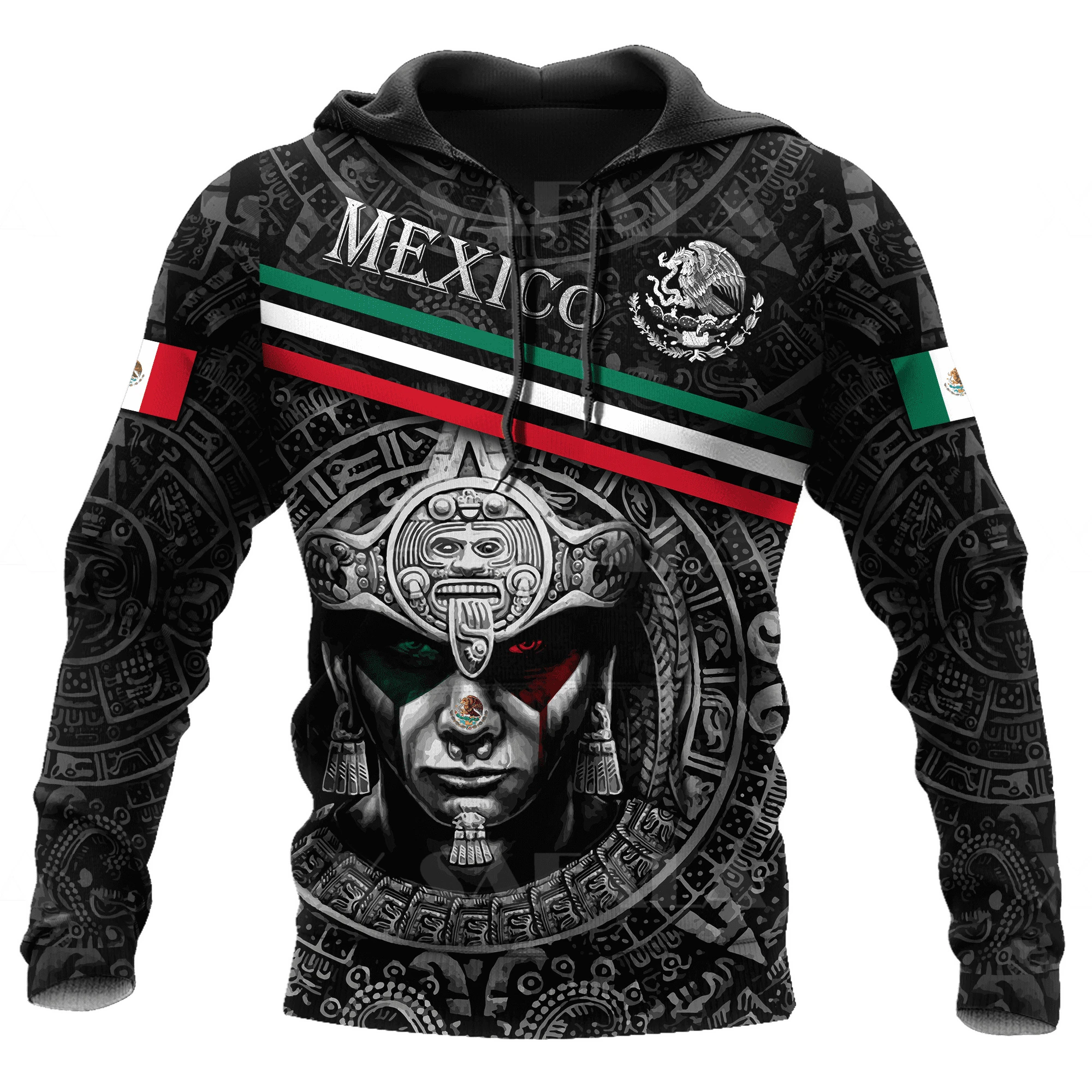 Sudadera con capucha para hombre y mujer, ropa de calle con estampado 3D de calavera mexicana azteca, Nuevo México, EE. UU., Jersey con informal, 3|Sudaderas con y - AliExpress