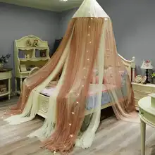 Европейский двухслойный круглый потолок москитная сетка стиль принцессы три двери Тип пола москитная сетка