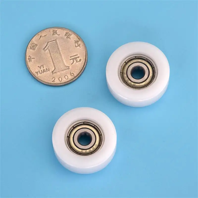 20pcs/100pcs 플라스틱 코팅 베어링 5*25*9mm 625ZZ POM 풀리 플랫 휠 롤러 플라스틱 풀리 5x25x9mm