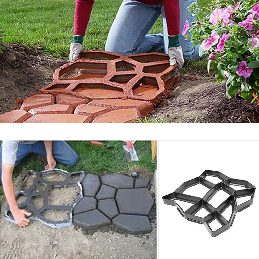 Садовое Украшение DIY Форма для изготовления бетонных дорожек цементная форма