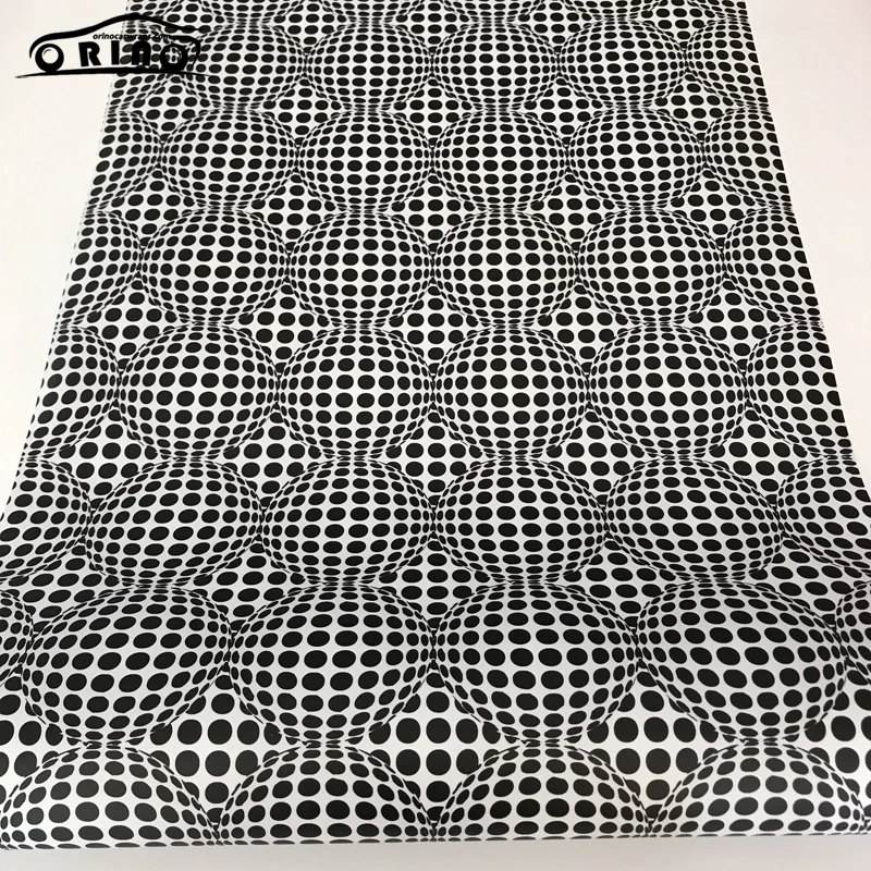 3D Black White Camouflage Vinyl Wrap Sticker-5
